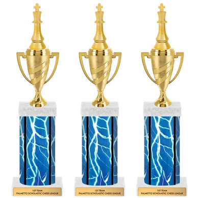Three PSCL team trophies